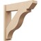 Ekena Millwork 8-in W x 34-in D x 34-in H Funston Slat Rough Cedar Woodgrain TimberThane Outlooker, Primed Tan OUTUR080X34X34FST24RCPR - alternate 1